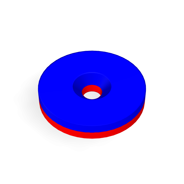 Neodymium Φ30mmXΦ5.3mmX5mm/M5