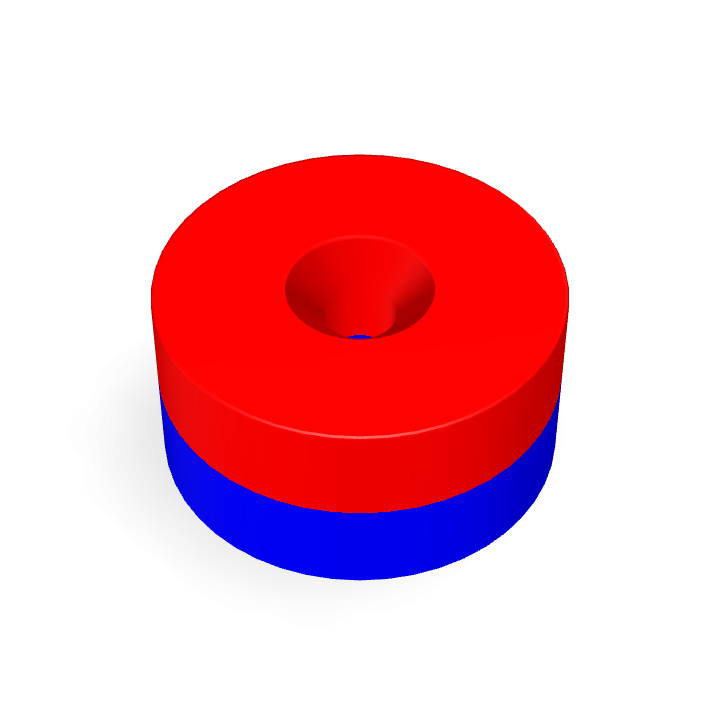 Neodymium Φ30mmXΦ5.3mmX15mm/M5