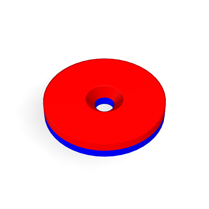 Neodymium Φ35mmXΦ5.3mmX5mm/M5