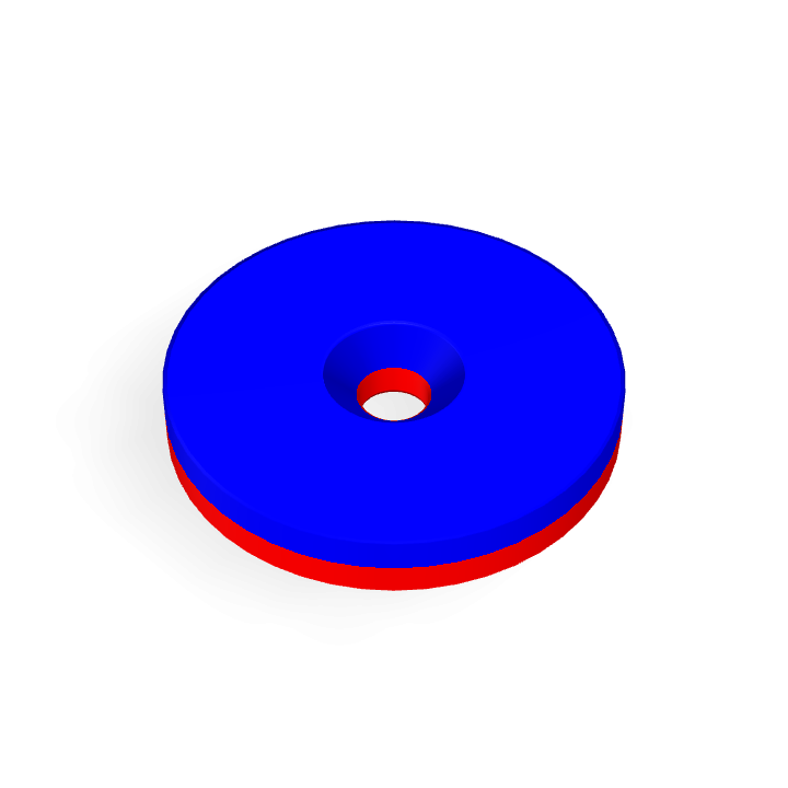 Neodymium Φ35mmXΦ5.3mmX5mm/M5