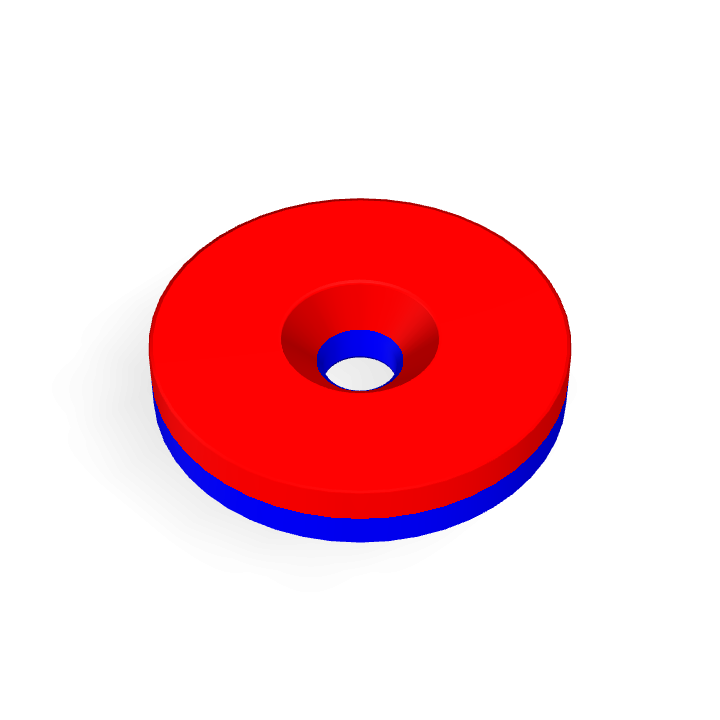 Neodymium Φ18mmXΦ3.2mmX3mm/M3