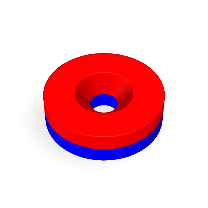 Neodymium Φ18mmXΦ4.3mmX5mm/M4