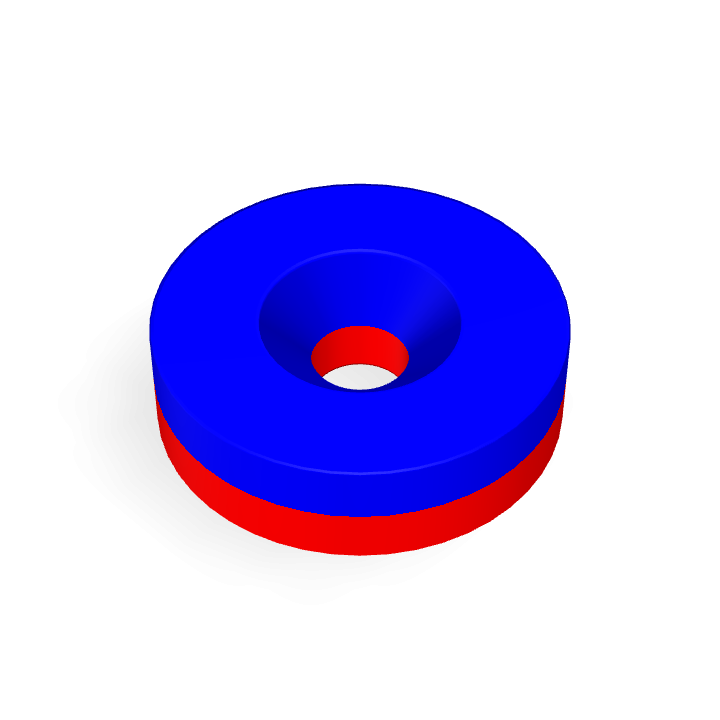 Neodymium Φ18mmXΦ4.3mmX5mm/M4