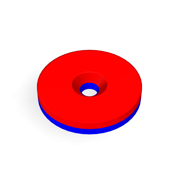 Neodymium Φ20mmXΦ3.2mmX3mm/M3