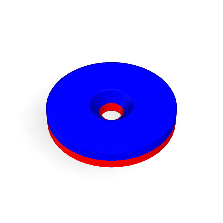 Neodymium Φ20mmXΦ3.2mmX3mm/M3