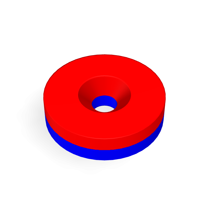 Neodymium Φ20mmXΦ4.3mmX5mm/M4