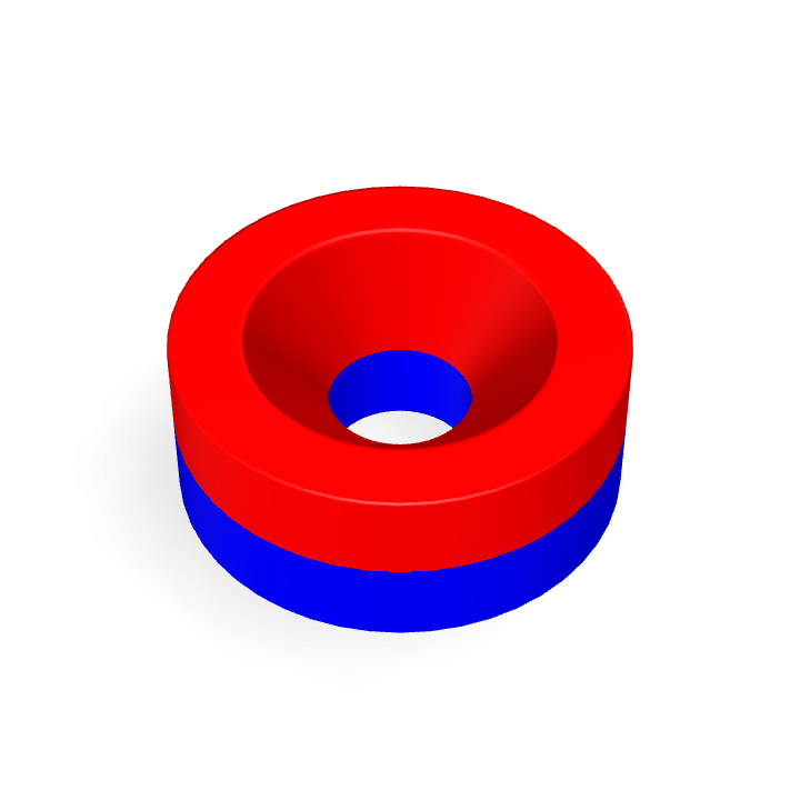 Neodymium Φ10mmXΦ3.2mmX4mm/M3