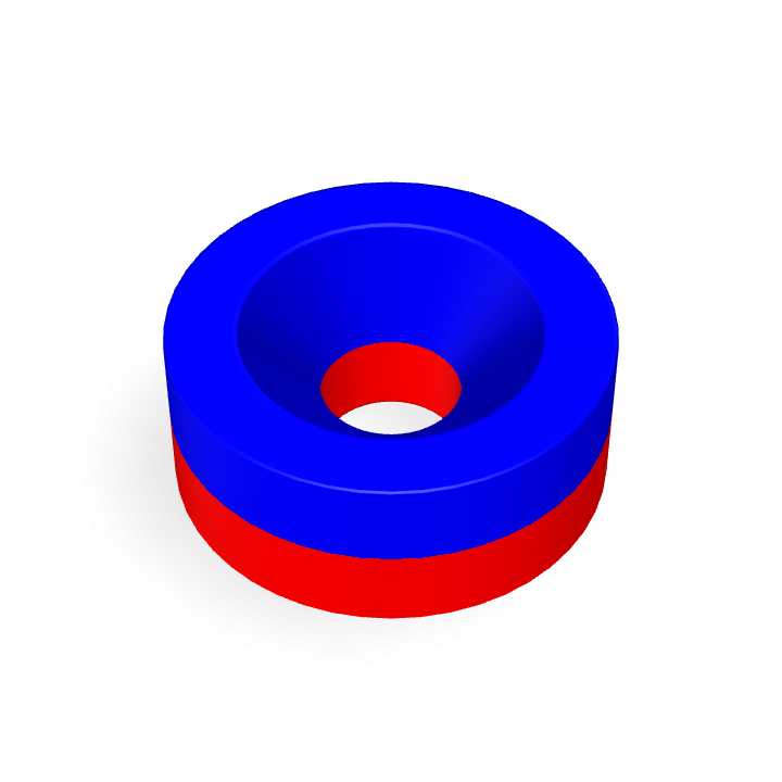 Neodymium Φ10mmXΦ3.2mmX4mm/M3