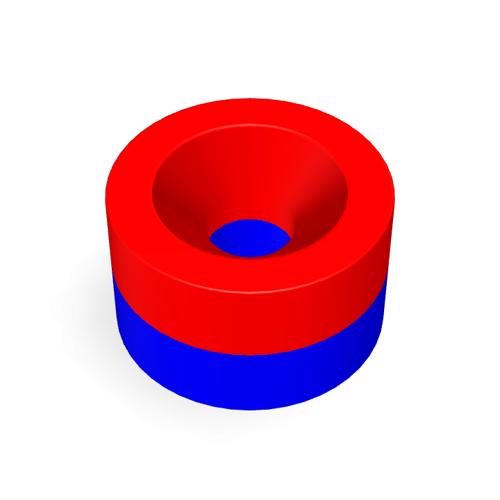 Neodymium Φ10mmXΦ3.2mmX6mm/M3