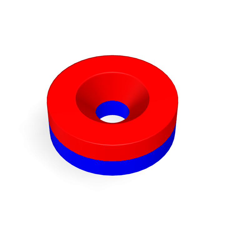 Neodymium Φ12mmXΦ3.2mmX4mm/M3