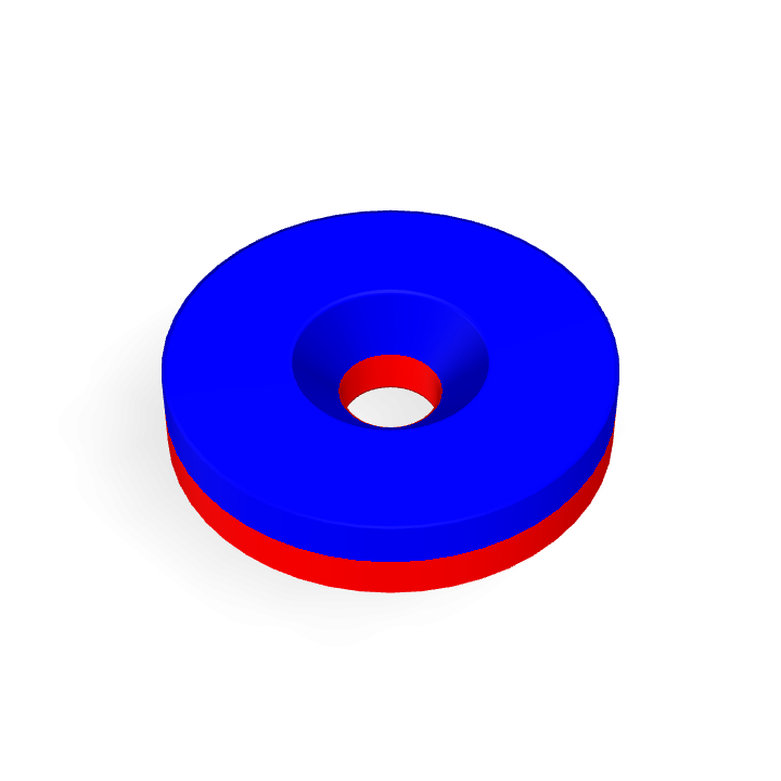 Neodymium Φ25mmXΦ5.3mmX5mm/M5