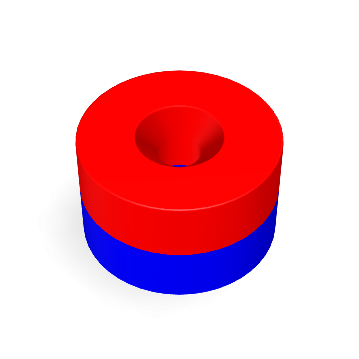 Neodymium Φ25mmXΦ5.3mmX15mm/M5