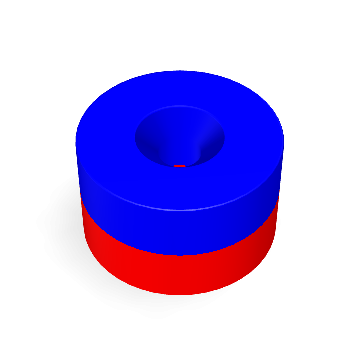 Neodymium Φ25mmXΦ5.3mmX15mm/M5