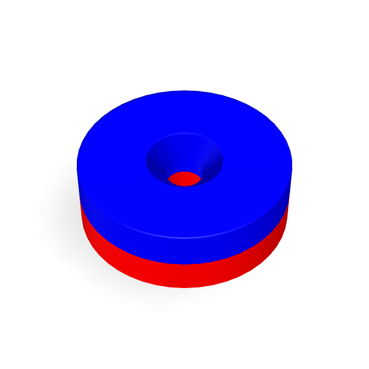 Neodymium Φ30mmXΦ5.3mmX10mm/M5