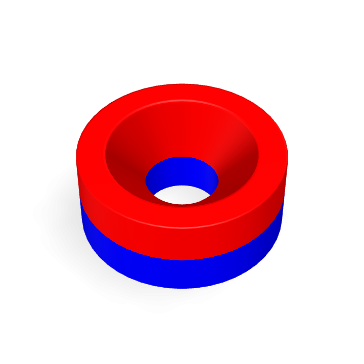 Neodymium Φ12mmXΦ4.3mmX5mm/M4