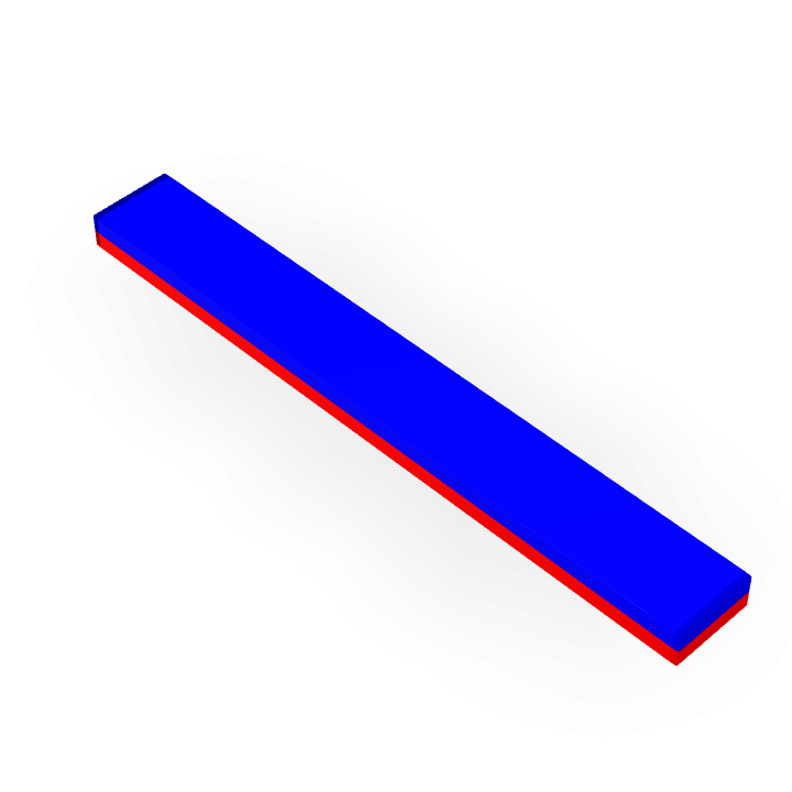 Neodymium 40mmX5mmX2mm