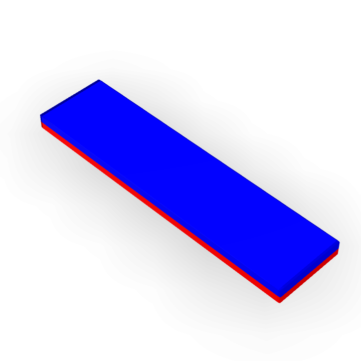 Neodymium 40mmX10mmX2mm