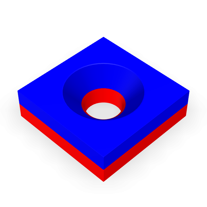 Neodymium 10mmX10mmX3mm/M3
