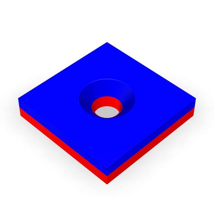 Neodymium 15mmX15mmX3mm/M3
