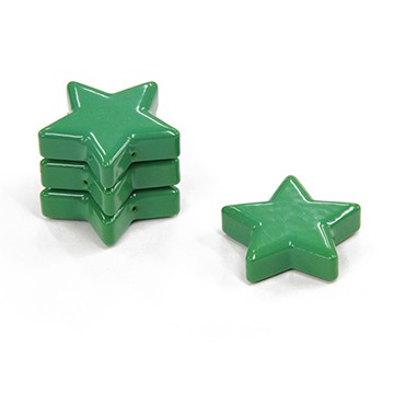 Colour Magnet Star 28mmX8mm Green