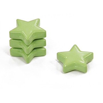 Colour Magnet Star 28mmX8mm Light Green