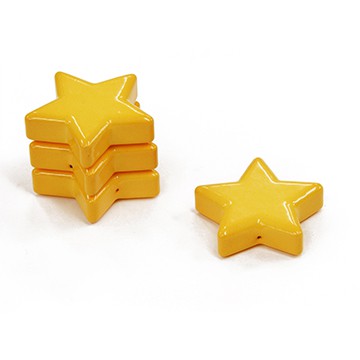 Colour Magnet Star 28mmX8mm Orange