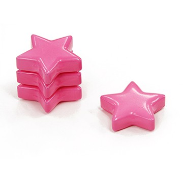 Colour Magnet Star 28mmX8mm Pink